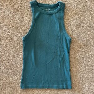Abercrombie & Fitch Teal Ribbed Top